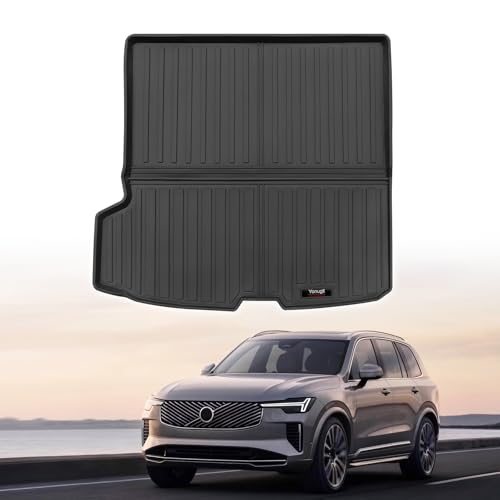 Custom for 2016-2026 Volvo XC90 Cargo Mats Trunk Liner Behind 2nd Row All Weather TPE Protection Mat Accessories (for 2016-2026 Volvo XC90) - color: for 2016-2026 Volvo XC90