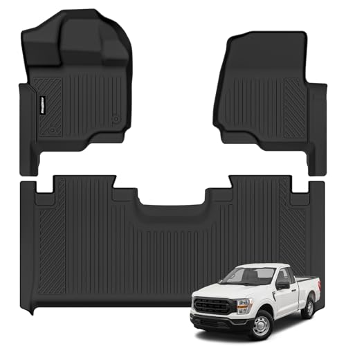 Floor Mats for Ford F150 2015-2025 2026 Super Cab/Extended Cab, All Weather TPE Protector for Ford F150 Super Cab/Extended Cab Floor Liner Accessories - size: 8)F150 Super Cab/Extended Cab|2015-2026