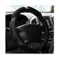 Car Steering Wheel Cover, 15" Anti-Slip Steering Wheel Protector Soft Hand Pad Cushion, Breathable Ice Silk Auto Wheel Wraps Comfy Grip All-Season Protector for Most Vehicles (Black) - color: Black