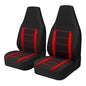 AUTOYOUTH Auto Car Front Seat Covers Bucket Seat Cover Automotive Universal Fit for Car Auto Parts Airbag Compatible- Red - color: Red