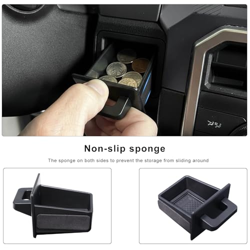 Driver's Drawer Box Compatible with Toyota Tacoma Accessories 2024-2026 and 2025-2026 4Runner Accessories Drivers Side Cubby Drawer Organizer Storage Interior Accessories