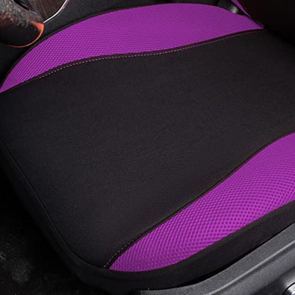 Flying Banner Butterfly car seat Covers ful Set Fashion Universal Lady Woman Female Rear Bench Split Colorized (Full Set, Purple) - color: Purple, size: Full set