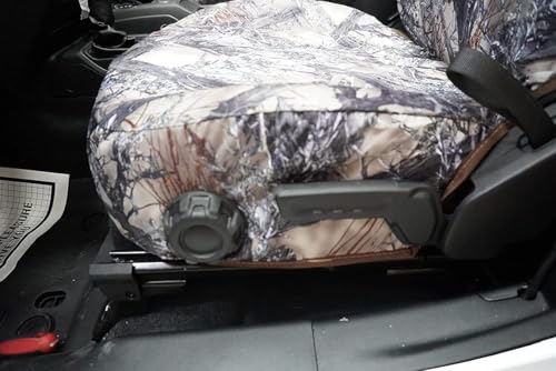 Durafit Seat Covers J1662-MC2C Compatible with 2018-2024 Jeep Wrangler, Gladiator and Willy 4 Door Front Buckets with Adjustable headrests. Waterproof Camo Endura