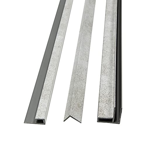 Palisade 94 in. Vinyl Trim Kit in Rain Cloud - color: Rain Cloud