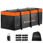 Hitch Mount Cargo Carrier Bag, 20 Cubic Feet 100% Waterproof Car Tray Luggage Bag (59" 24" 24") with 6 Reinforced Straps + 1 Combination Lock, Fits for All Vehicles with Steel Trailer Basket - size: 20 Cubic Feet