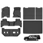 Wayhigh® Floor Mats for 2015-2020 Chevy Suburban & GMC Yukon XL(Only 8 Seats) (with 2nd Row Bench Seat) All Weather Trunk Mat with Backrest Mat Waterproof Duty Cargo Liners Accessories - style: 5) For Chevy Suburban / 2015-2020 / Floor Mats with Seatback