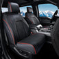 Coverado Seat Covers Dodge RAM 1500, Curved Front Waterproof Leatherette Seat Covers for Car Compatible with 2009-2018 Dodge Ram 1500, 2010-2024 Ram 2500 3500 Dodge RAM Trucks, Red line - color: Red line, size: Curved Front&No Rear
