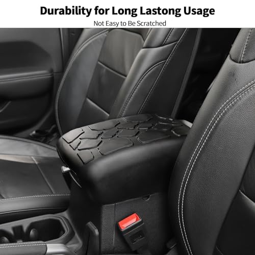 Center Console Armrest Cover Fit for 2018-2024 Jeep Wrangler JL JLU & Jeep Gladiator JT, Armrest Storage Soft Mat Pet Antiscrach Mat Cover