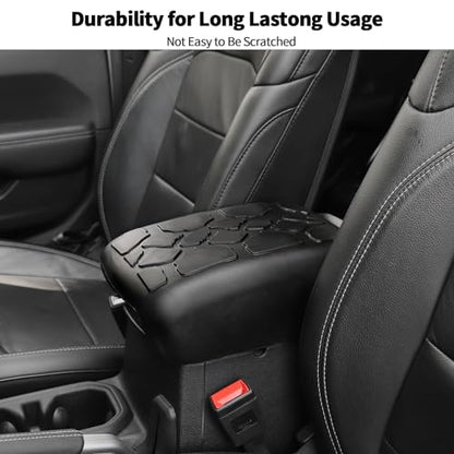 Center Console Armrest Cover Fit for 2018-2024 Jeep Wrangler JL JLU & Jeep Gladiator JT, Armrest Storage Soft Mat Pet Antiscrach Mat Cover