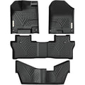 YITAMOTOR Floor Mats Fit for Honda Pilot 2022-2016,All-Weather Floor Liners Set Front 1st & 2nd 3rd Seat Floor Liner Set Black, 8 Passenger Model - style: 2016-2022 Pilot 1st & 2nd & 3rd