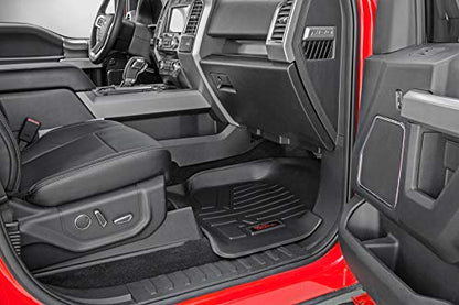 Rough Country Rear Cargo Mat for Jeep Wrangler JL Unlimited (2018-2025) - Custom Fit, Heavy-Duty, All-Weather Protection