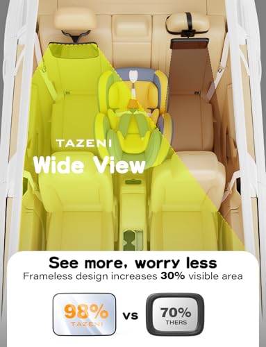 Baby Car Mirror Hook Design Ultra Stable Car Seat Mirror for Baby Rear Facing Secure and Shatterproof CarSeat Mirrors 360° Clear View Newborn Essential Accessories