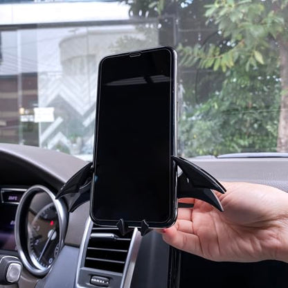 Alloy Material Unique Phone Holder Mount for Car Gifts for Men Bat Decorations Collectibles for Room Universal Vent/Dash/Windshield Gravity Automatic Locking Hands Free
