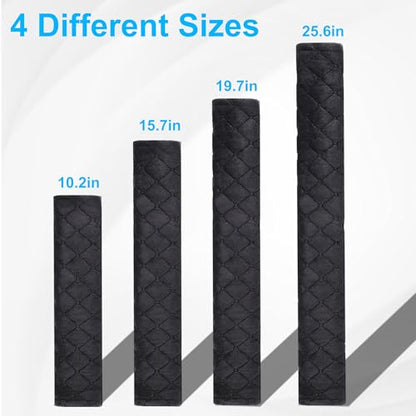 Amooca Soft Automotive Seat Belt Cover Seatbelt Shoulder Pad Neck Protector Cushions Universal Fit SUV Trucks Backpack Black Extra Long 15.7in - color: Black, size: 15.7in-1pc