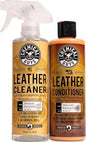 Chemical Guys Leather Cleaner and Conditioner Kit - Car Cleaner and Conditioner, Safely Cleans & Conditions Leather Car Interiors, Furniture, Shoes, Boots, Bags, Apparel & More, 2 Bottles (16 oz Each) - style: 16 Fl Oz KIT