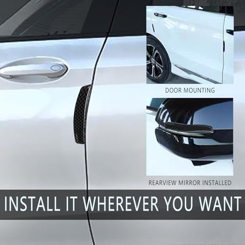 4 Pcs Car Door Edge Guard, Anti-Collision Car Bumper Guard Strip, Car Side Door Edge Guards Protector Strips Trim Cover, Universal for All Cars SUV (Black)