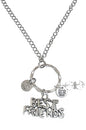 Rear View Mirror Car Charm Ornament, Sun Catcher, Hanging Pendant, Stainless Steel Chain and Crystal Accents, Packaged in a Gift Bag (Best Friend Charm) - size: Best Friend Charm