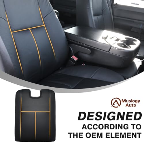Center Console Armrest Cover Fit for Chevy Silverado/Tahoe & GMC Sierra/Yukon 2007-2013 Accessories, Comfort Armrest Pad Console Lid Cushion Vegan Leather 1-Inch Extra Thick(Jump Seat ONLY) - size: 1) 07-13 |Slv&Tahoe&Sra&Yukon| Jump Seat, +Thick