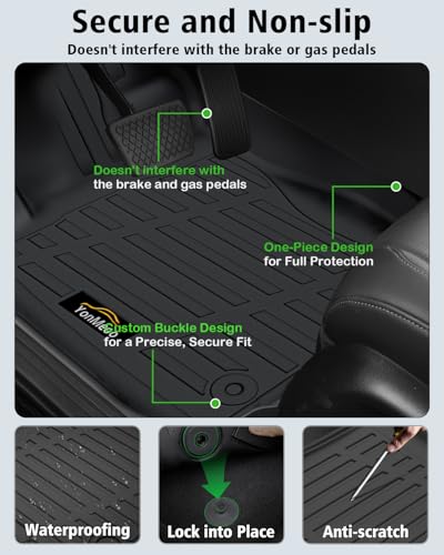 Floor Mats Custom for Subaru Outback 2026 Trunk Mat with Backrest Mat All Weather TPE Full Set Liners Cargo Protector for Outback 2026 Accessories, Black - size: For Subaru Outback 2026