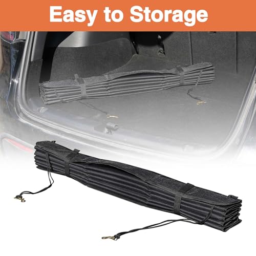 Ultra Large Rear Bumper Protector for Cars 38 x 42.5 inches SUV Cargo Liner Prevent Scratches from Suitcases and Pets Black