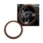 Yourkar Elastic Steering Wheel Cover, 15"×15" Comfy Breathable Stretch Steering Wheel Protector, Ice-Silk Cloth Polyester Steering Wheel Cover for Men Women, Car Accessories (Brown) - color: Brown