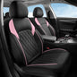 Coverado Leather Seat Covers, Waterproof Car Seat Covers Front Seats, Luxury Front Car Seat Covers Faux Leather Car Seat Protector, Automotive Car Seat Covers Universal Fit Most Cars Truck, Black&Pink - color: Black&Pink, size: Front