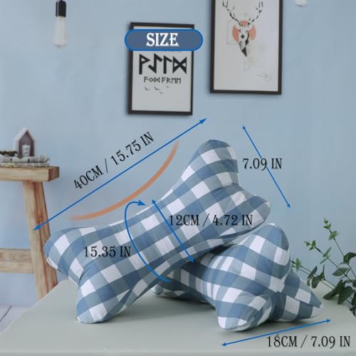 Neck & Cervical Pillows Dog Bone Shaped Travel Neck Pillows With Washable Removable Cover For Car Bus Truck Driving Comfort Head Rest Support Bone Pillows For Neck Chiropractic Pillow ( Size : E ) - size: E