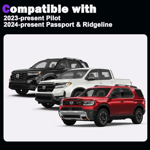 6Pcs for Honda Pilot 2023-2026, Ridgeline & Passport 2024-2026, Center Console Organizer Tray Cup Holder Pads Car Seat Headrest Hooks Glove Box Hook Interior Accessories
