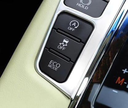 Car Accessories Fit for Toyota Alphard 2015-2021 Stainless Steel Interior Gear Shift handbrake Switch Panel Cover Trim 2PCS Set（Matte Silver） - color: Matte Silver