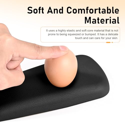 2 PCS Car Arm Rest Elbow Pads,Comfortable Car Arm Rest Cushion with Memory Foam Pad for Arm Support,Universal Car Door Armrest Pad, Universal for Most Cars, Trucks, SUVs (Black)