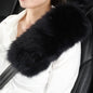 OGLAND Long Wool Fluffy Sheepskin Seat Belt Covers, Fuzzy Seatbelt Pads for Adults Kids Women Universal Car 2 Pack (Black) - color: Black, size: Long Wool