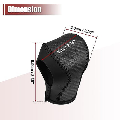 X AUTOHAUX Car Automatic Gear Shift Knob Cover Protector Carbon Fiber Pattern Black for Chevy Equinox 2018-2021 for Honda CRV 2015-2016 - color: Black