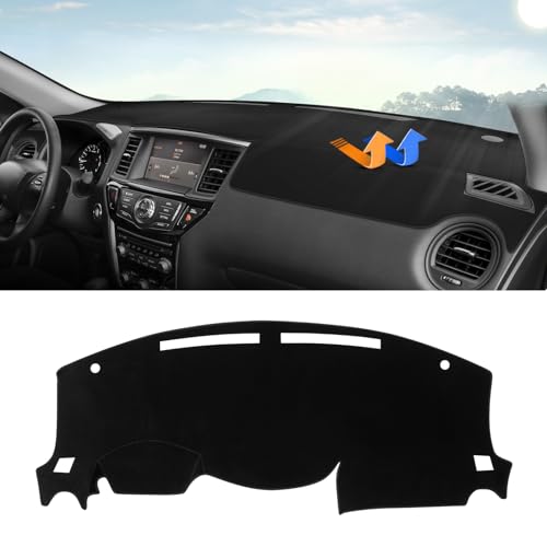 Autorder Dashboard Cover Mat for 2013-2020 Nissan Pathfinder Accessories Dash Cover Upgrade Velvet Dash Mat Sunshade Glare UV Rays Protector - size: 2013-2020 Nissan Pathfinder