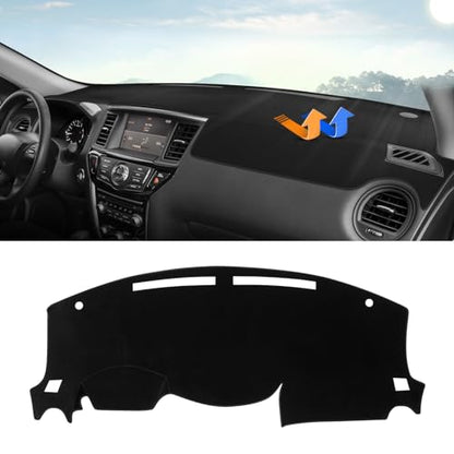 Autorder Dashboard Cover Mat for 2013-2020 Nissan Pathfinder Accessories Dash Cover Upgrade Velvet Dash Mat Sunshade Glare UV Rays Protector - size: 2013-2020 Nissan Pathfinder