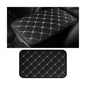 HZEL Car Center Console Cushion Pad, PU Leather Vehicle Armrest Protection Cover, Waterproof Automotive Interior Arm Rest Seat Box Mat Accessories, Universal for SUV, Sedan, Truck (Black/Gray) - color: Black/Gray