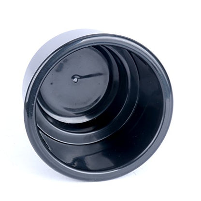(Set of 3) Amarine-Made Black Recessed Plastic Cup Drink Can Holder with Drain for Boat Car Marine Rv - Black - size: 3