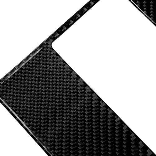 for Mercedes-Benz C Class W204 2007-2013 Real Soft Carbon Fiber Rear Air Outlet Panel Air Conditioning Vent Frame Cover Trim Sticker Car Interior Accessories - color: Rear Air Vent
