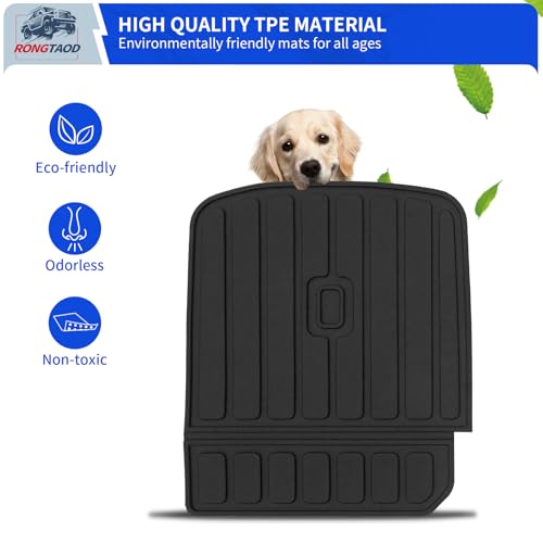 Rongtaod Kick Mats Compatible with 2026 Hyundai Palisade 7 Seater Cargo Mat Trunk Mat Back Seat Cover Protector 2nd Row Captain Chairs TPE All Weather Palisade Accessories (2nd Row Backrest Mats) - color: 26,7-Seat 2nd Row Kick Mats