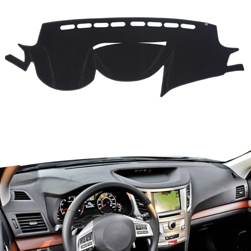 AUQDD Dashboard Cover Mat Fit for 2010 2011 2012 2013 2014 Outback, Black Flannel Dash Mat, Anti-Glare, Anti-Reflection, No Peculiar Smell - color: Black, size: Fit For 10-14 Outback