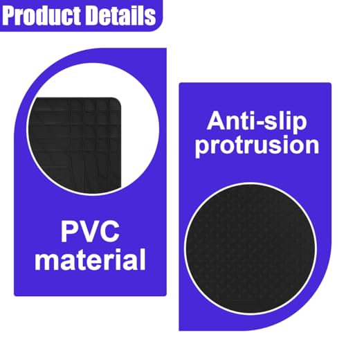 Car Cargo Liner, All Weather Heavy Duty Trunk Liner, Anti-Slip Trimmable Floor Mat, Universal Automotive Trunk Protection Mat for Cars, SUVs, Trucks (Black)