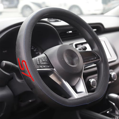 Leather Steering Wheel Cover for Ford Explorer ST 2020-2026