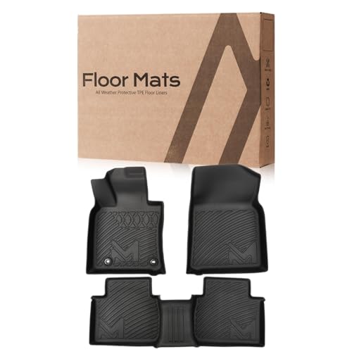 TPE Automotive Floor Mats Custom for 2018-2024 Toyota Camry (Not Fit Hybrid or AWD), All Weather Cover Protection Waterproof Black Floor Liner Front & Rear Row Full Set Car Mats, 3PCS - size: 3PCS (2Row), style: For 2018-2024 | Toyota Camry(Not Fit Hybrid