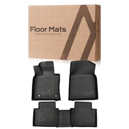TPE Automotive Floor Mats Custom for 2018-2024 Toyota Camry (Not Fit Hybrid or AWD), All Weather Cover Protection Waterproof Black Floor Liner Front & Rear Row Full Set Car Mats, 3PCS - size: 3PCS (2Row), style: For 2018-2024 | Toyota Camry(Not Fit Hybrid