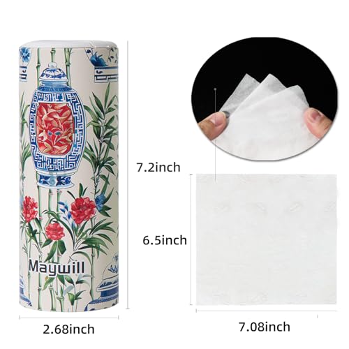 Car Tissue Holder,Tissue Box, Car Tissues Cylinder with Cap, Car Tissues Holder, Car Tissues Holder Round Container(4pk/200 Sheets) - style: Ginger Jars