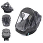 Miracle Baby Car Seat Rain Cover, Universal Infant Car Seat Weather Shield with Storage Bag,Waterproof Baby Car Seat Cover with Breathable Ventilation, Baby Travel Accessories (Grey) - color: Grey