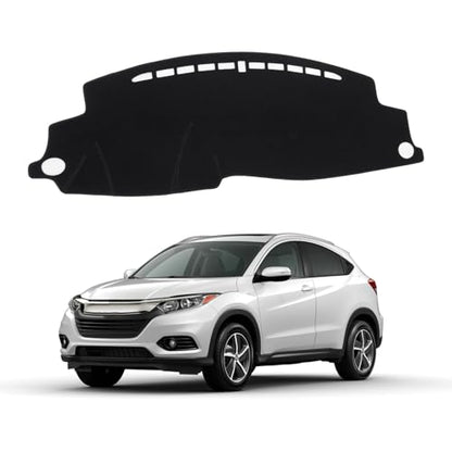 KUST Black Dash Cover for Honda HR-V HRV 2016-2021 2022 Dashboard Cover Non-Slip Center Console Dash Cover Interior for Honda HR-V HRV Accessories Custom Fit Dash Mat Sunshade Windshield Glare - size: 54''×19.2'' (Honda HR-V 16-22)