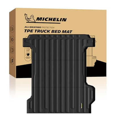 MICHELIN Truck Bed Mat for 2024-2026 Chevy Silverado EV WT/LT & GMC Sierra EV Elevation (Not Fit RST/Trail Boss/AT4/Denail), All-Weather Truck Bed Liner, Custom Fit, Durable TPE Bedliner, Non-Slip - size: 2) Silverado EV WT / LT | 24-26 | 5.9 FT