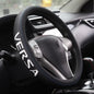XITER Leather Steering Wheel Cover for Nissan Versa 2012-2019-With Versa Logo - color: Versa 2012-2019,With "Versa " LOGO