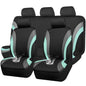 CAR PASS EVA Waterproof Car Seat Covers Full Set, Mint Seat Covers for Cars,Airbag Compatible,Universal Fit Sedans,Vans,SUVs,Trucks (Black and Mint) - color: Black Mint, size: full set