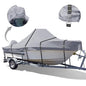 900D Center Console Boat Cover, Windproof Full Metal Buckle Straps Boat Cover for Center Console Boat Heavy Duty fits 17'-19' Length, Beam Width up to 102" W, Gray - color: Gray, size: 17'-19' Length , Beam Width up to 102" W